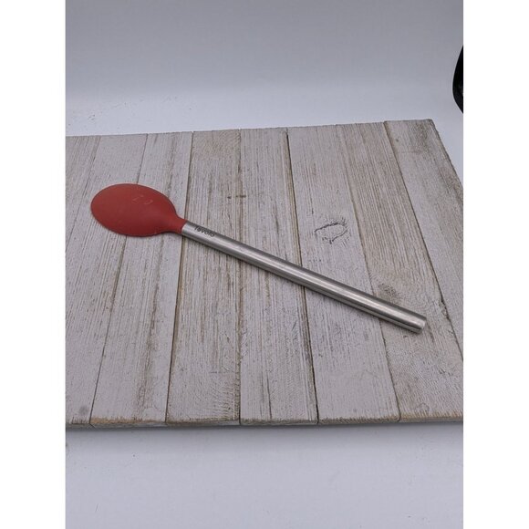 Tovolo Red Silicone Spatula 12" Stainless Handle - Picture 4 of 6